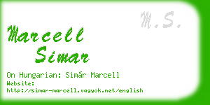 marcell simar business card